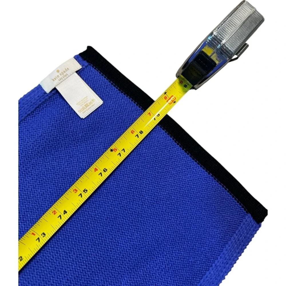Kate Spade‎ Blues Colorblock Knit Scarves Scarf Acrylic/Wool Blend